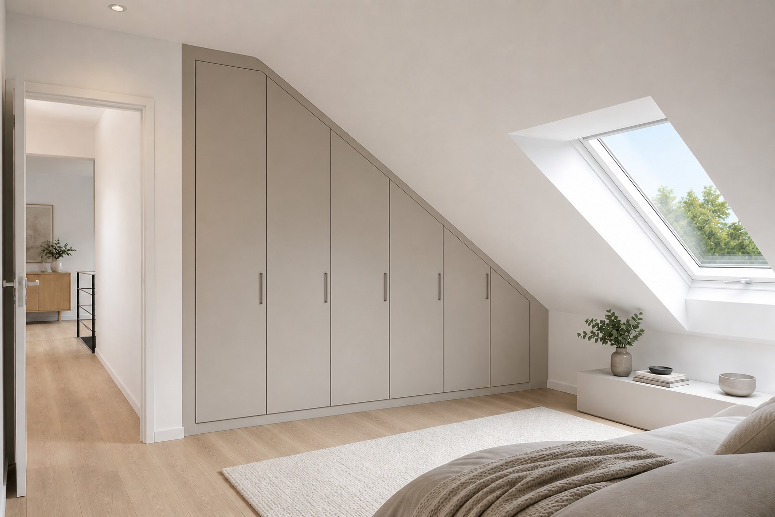 Einbauschrank-Dachschräge