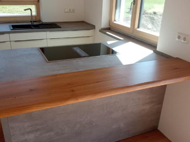 Küche Beton weiß Eiche Altusried